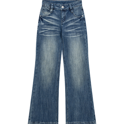 橘子树在哪儿复古猫须微喇牛仔裤