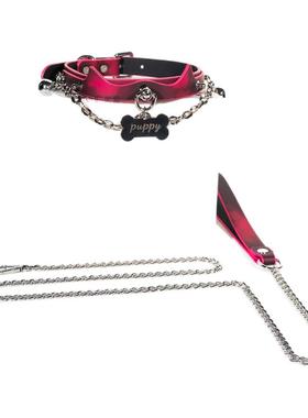 FLAME万圣节温变小恶魔choker温感变色铃铛项圈男女puppy铭牌刻字