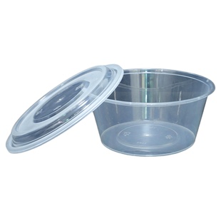 圆形打包盒一次性餐盒1250/1500ml麻辣烫直桶碗快餐盒饭盒打包碗