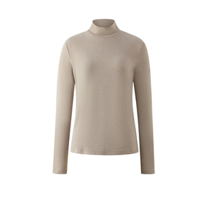 PRICH简约基础款半高领长袖T恤冬季新款气质内搭打底上衣女