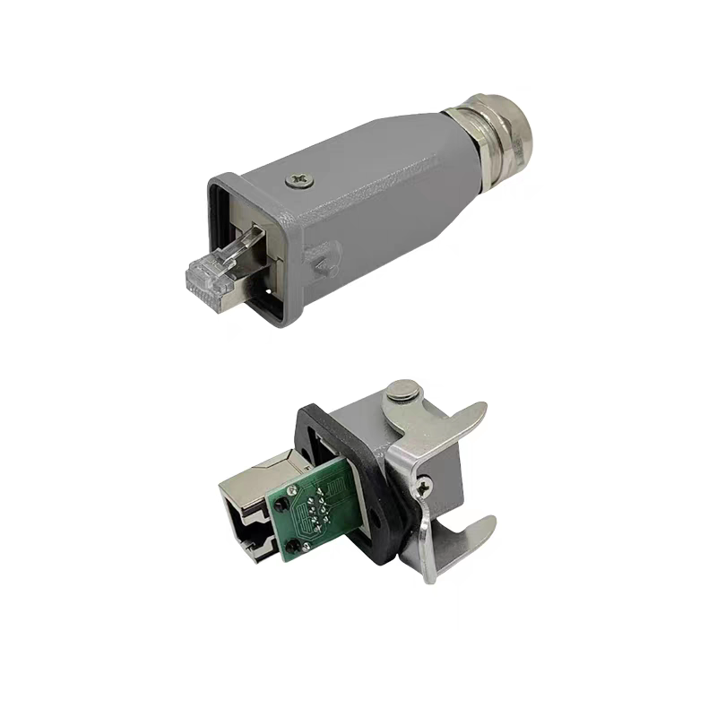 RJ45工业重载连接器网络接口插头