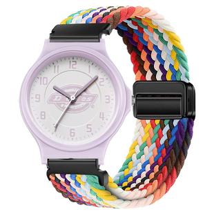 适用Dickies手表表带儿童款小众ins磁吸编织透气高级感CL-538腕带