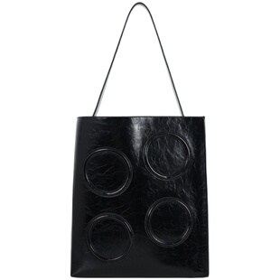 DirtySix /原创 波亚圈圈包L大号 牛皮 大容量单肩托特