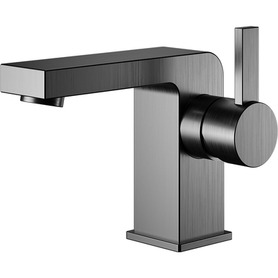 丰华浴室家用冷热龙头枪灰全铜