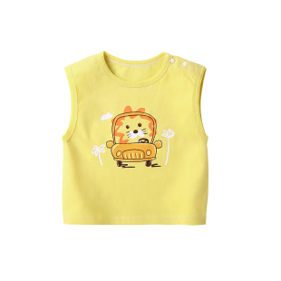 男童背心夏季女童吊带无袖纯棉薄款外穿宝宝上衣婴儿衣服内穿夏装