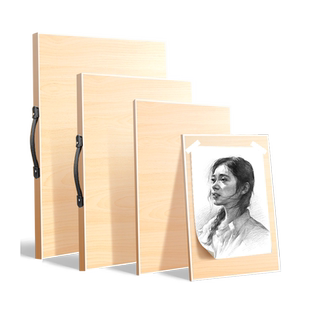 画板美术生专用2K画板4K画板素描板画架空心美术画板实木便携手提写生儿童画板绘图板实心8K空心木板夹板四开