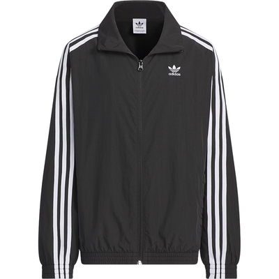 阿迪达斯大童梭织立领经典外套
