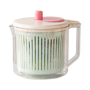 可扣蔬菜脱水器食品级家用沙拉蔬菜沥水篮厨房甩水菜篮手动甩干机