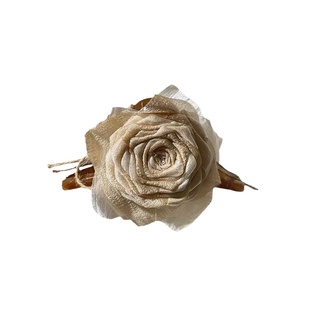 干枯玫瑰抓夹~花朵2025新款发夹女后脑勺鲨鱼夹新中式高级感发饰