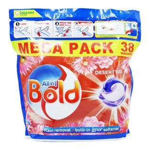 英国原装进口Bold洗衣凝珠洗衣胶囊沙漠玫瑰茉莉白雪松异域花香