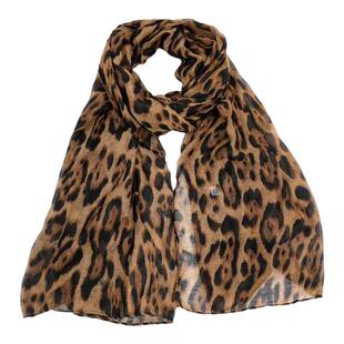 千禧辣妹复古豹纹丝巾纯欲风高级感长披肩个性氛围感薄款印花丝带