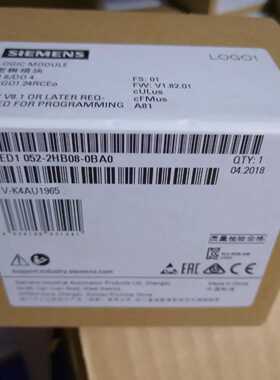 议价6ED1052-2HB08-0BA0正品LOGO！24RCEO逻辑模块6ED10522HB080B