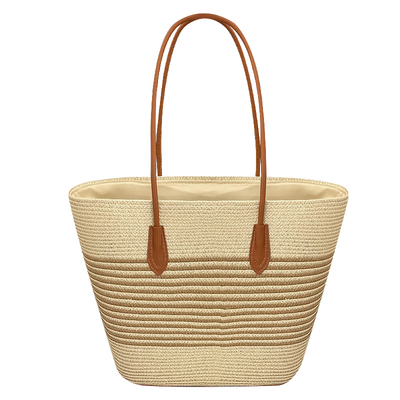 手工编织包大容量草编单肩包