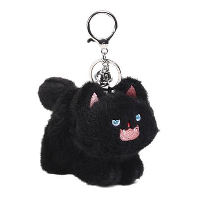 Jinnew炸毛猫猫毛绒公仔包包挂件