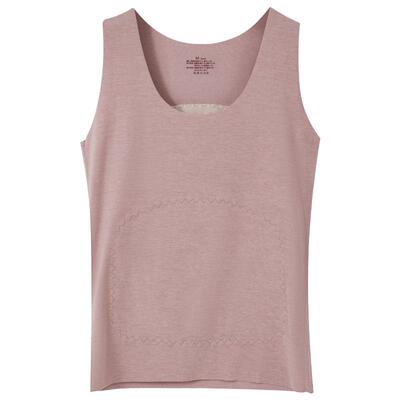 羊毛蚕丝贴片保暖背心冬季