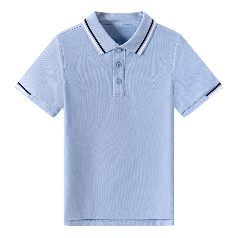 伊顿小学生校服春夏季英伦校服T恤男女童珠地透气短袖POLO衫校服