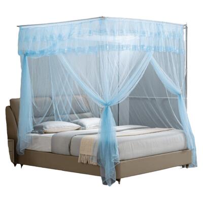 挂风扇不锈钢加厚免安装蚊帐