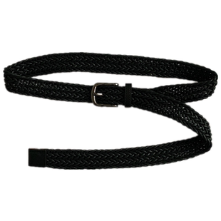 编织麻绳腰带女韩版时尚夏牛仔裤皮带复古装饰学生百搭裤带黑色细