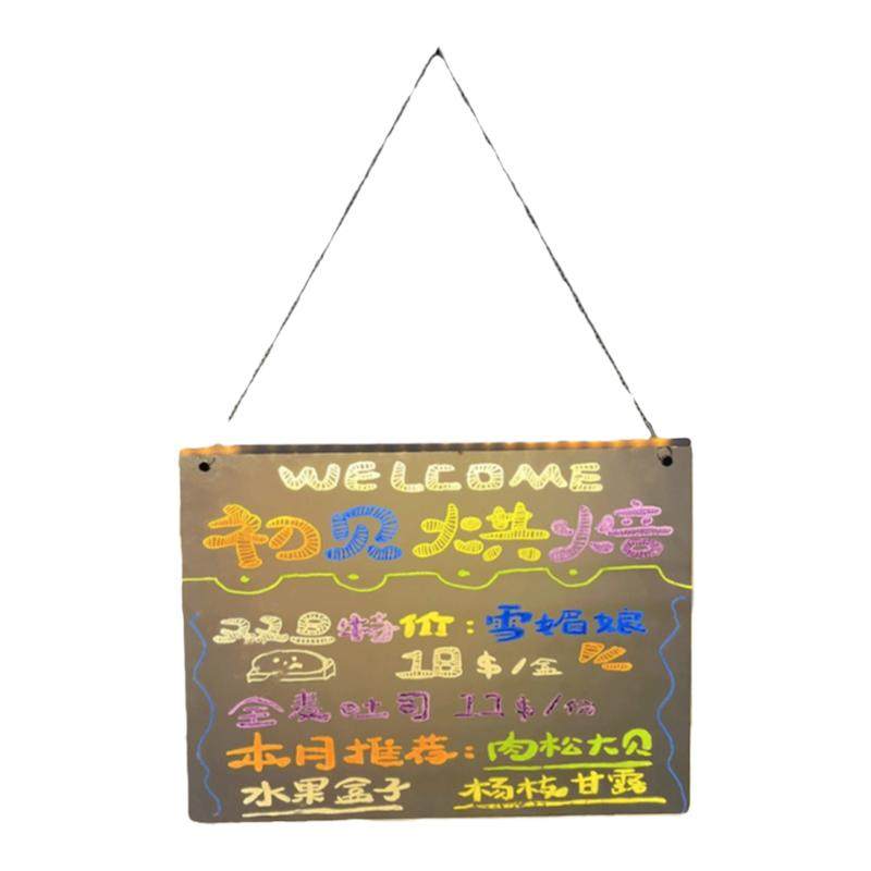 diy手写荧光板广告板led发光广告牌摆摊展示牌黑板可擦写字板吊挂
