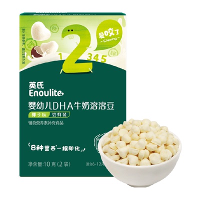 英氏椰子味儿童零食溶豆