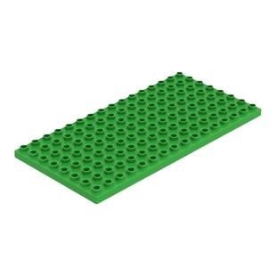 万格大颗粒积木散件双面底板矮8X16孔儿童益智拼装科教配件D0461