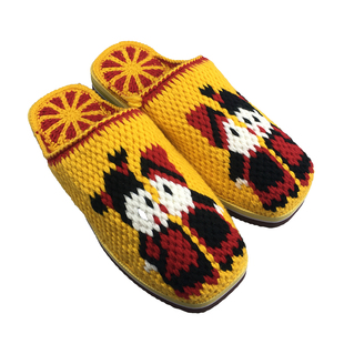 手工钩编织男女毛线拖鞋中式拖鞋婚嫁家居拖鞋防滑毛线拖鞋成品