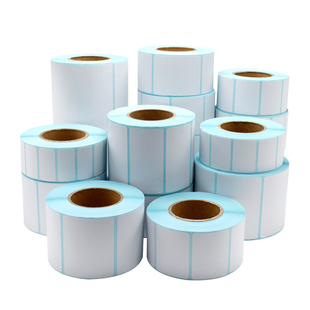 如歌三防热敏纸不干胶标签纸40×30 50 60 70 80 90 100*100 150物流e邮宝电子秤标签条码纸空白热敏打印纸