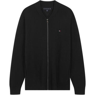 Tommy男装棒球领针织开衫毛衣