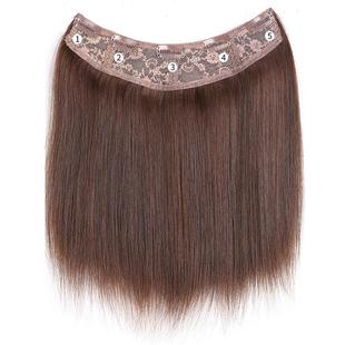 u型真发一片式发片假发片女长发贴片无痕接发自己接全真发接头发