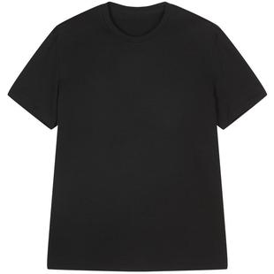 [黑支线]速写男装春夏新款男士短袖T恤圆领纯色上衣简约通勤