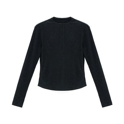 iammix27假两件拼接针织打底衫