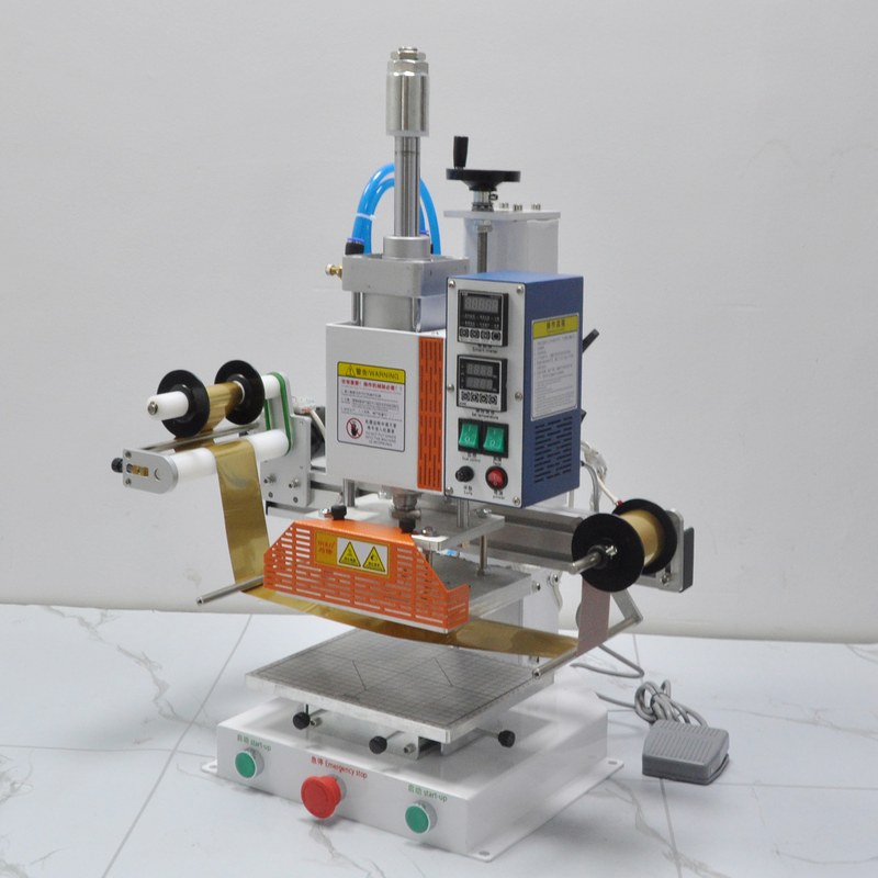 DT03D激凸烙印自动烫金机皮革纸张布料天地模浮雕压痕机