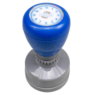 时间印章钟面小学生一二年级认识钟表印章小学老师教学儿童盖章