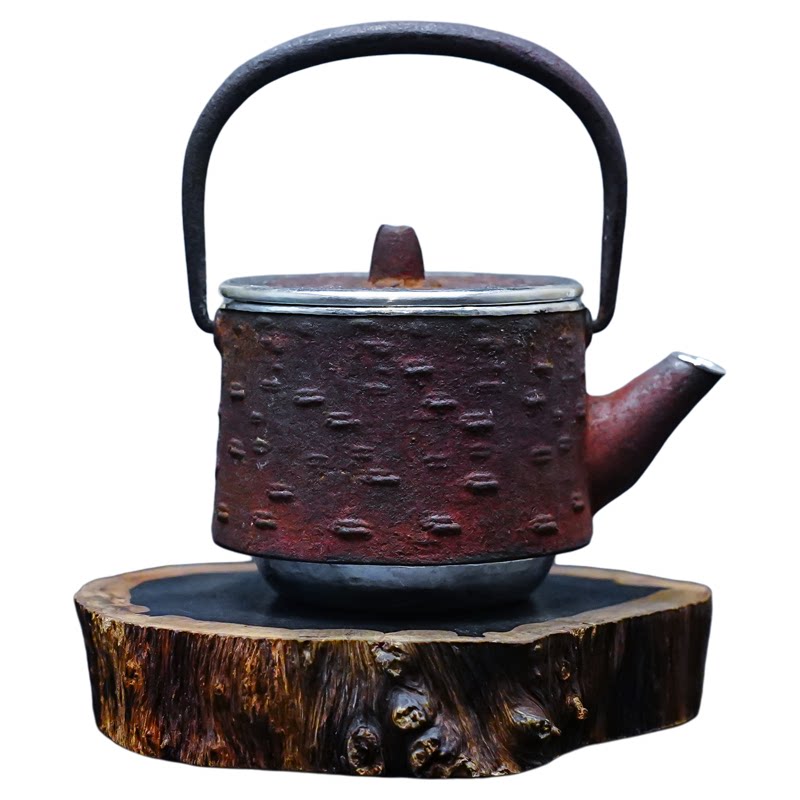 義清堂日本老铁壶纯手工一张打老铁壶包银银壶高端纯银茶壶老铁壶
