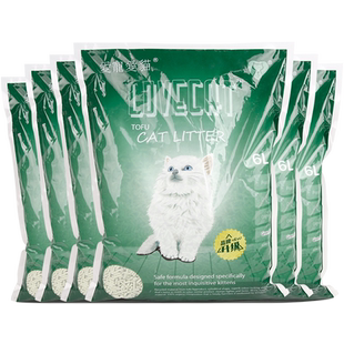 Lovecat爱宠爱猫猫砂豆腐猫砂绿茶原味豆腐砂青竹几近无尘litter
