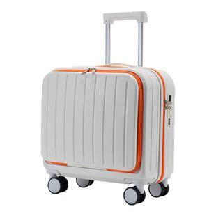 行李箱女前置开口18寸超轻登机箱20寸多功能拉杆箱轻便旅行密码箱