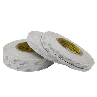 3M 9080A绵纸双面胶带半透明固定强力粘贴抗拉伸防水耐高温高粘度粘接双面胶手工 50米长yw