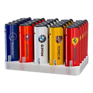 2024新型创意斜打金属高颜值新款充气直冲防风打火机耐用定制订做