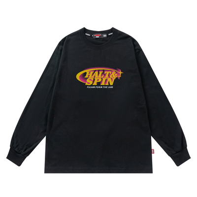 FUJAM儿童街舞潮牌男女童嘻哈hiphop美式印花长袖T恤秋季演出服装