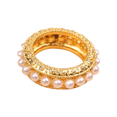 文玩手串配饰保色18k金珍珠隔珠