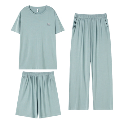 男莫代尔棉加肥加大码三件套装