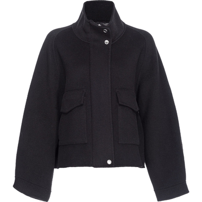 立领廓形休闲宽松短外套