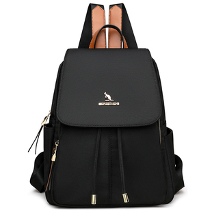 双肩包女2026新款潮休闲旅行牛津布小背包大容量百搭时尚帆布包包