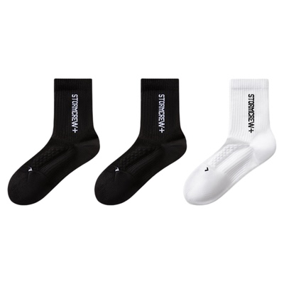 影视飓风耐磨运动袜3双装