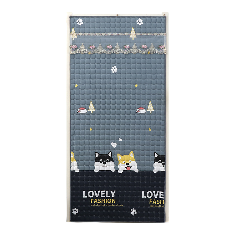 加厚棉免打孔隔音防寒保温门帘