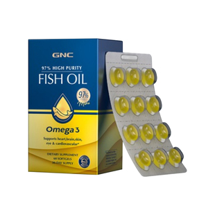 GNC健安喜皇冠97深海鱼油软胶囊2盒高纯度epa成人DHA中老年Omega3