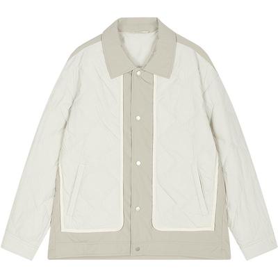 速写男装2025冬翻领短款羽绒服