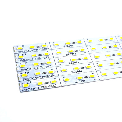 led硬灯条12V5730单排双排超亮展示柜长条灯24V货架柜台灯箱照明