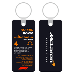 [F1]诺里斯车队语音铝片钥匙扣挂件双面高清印刷防刮不脱落定制