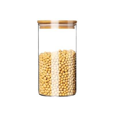 带盖收纳食品级杂粮盒储物玻璃瓶